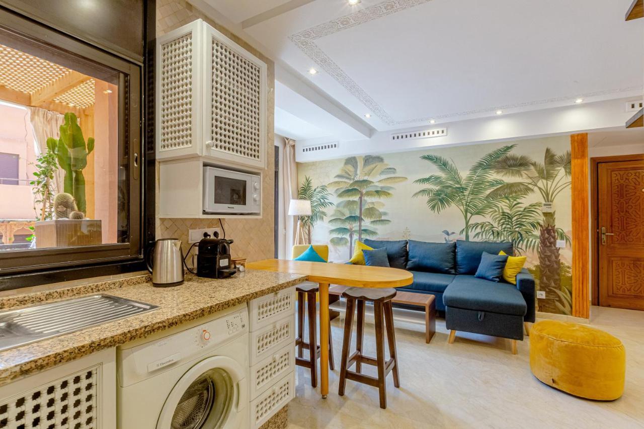 Le Palmier - Appartement Authentique A Gueliz Marrákes Kültér fotó