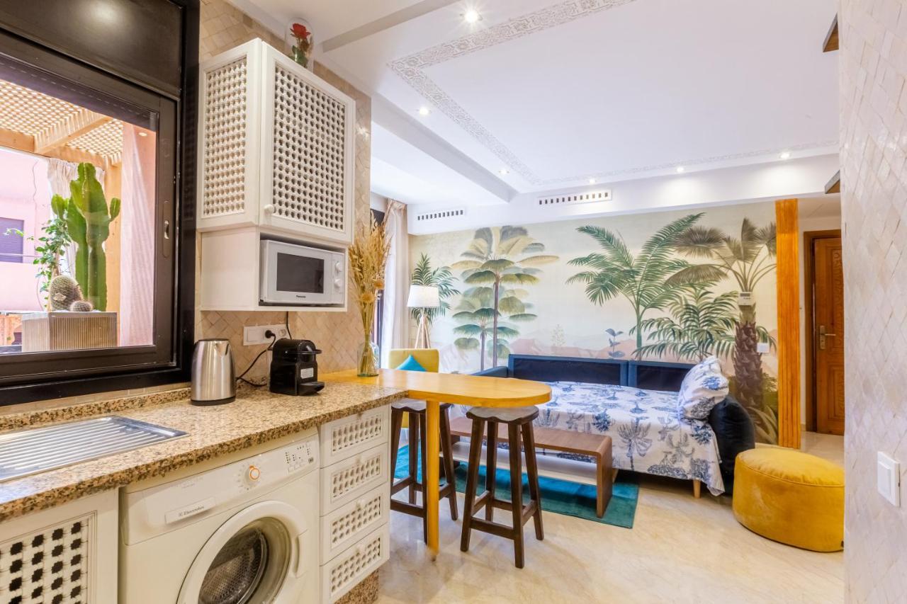 Le Palmier - Appartement Authentique A Gueliz Marrákes Kültér fotó
