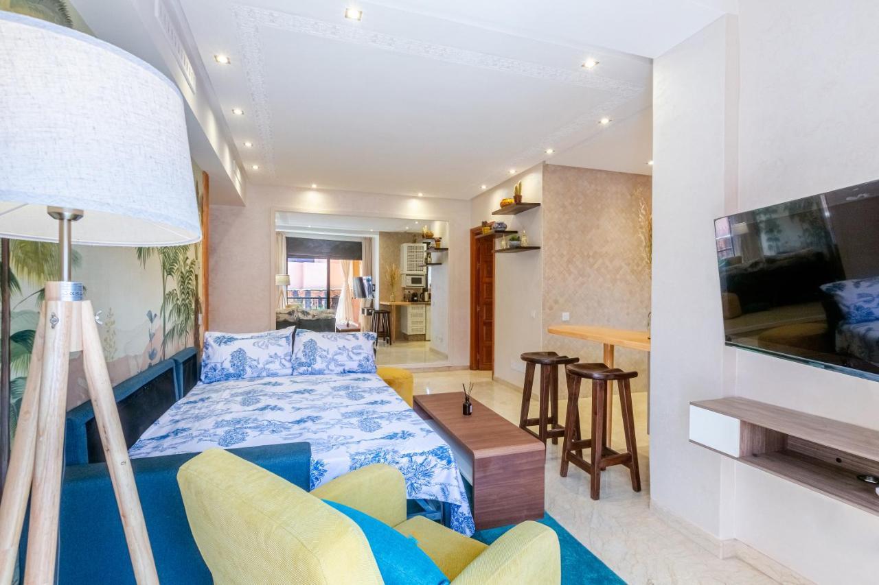 Le Palmier - Appartement Authentique A Gueliz Marrákes Kültér fotó