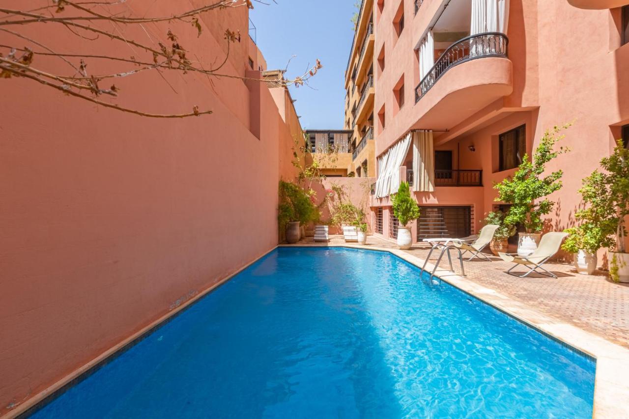 Le Palmier - Appartement Authentique A Gueliz Marrákes Kültér fotó